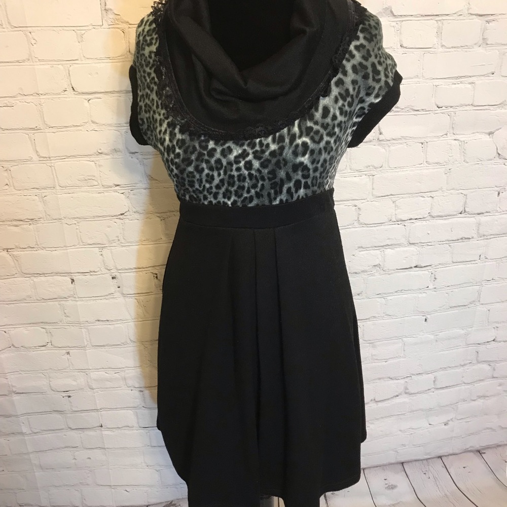 Madison Paige Cowl Neck Mini Dress